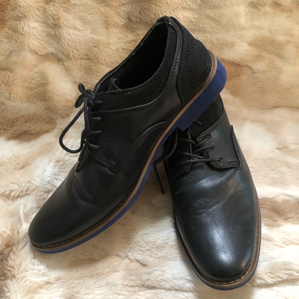 Deer Stags Zander Boys Dress Shoes Black Size 6